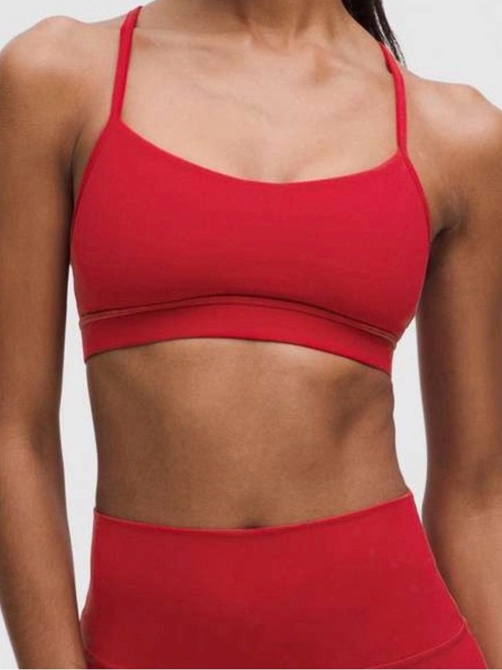 Lululemon Sports Bra in Dark Red